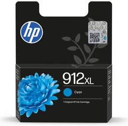 HP 912XL Cartucho de tinta Cian de alta capacidad