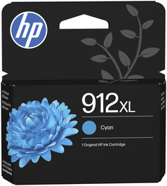 HP 912XL Cartucho de tinta Cian de alta capacidad