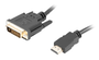 Lanberg Cable HDMI a DVI-D (24+1) 1,8m Negro 4K 30Hz