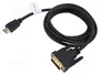 Lanberg Cable HDMI a DVI-D 4K 1,8 m Negro