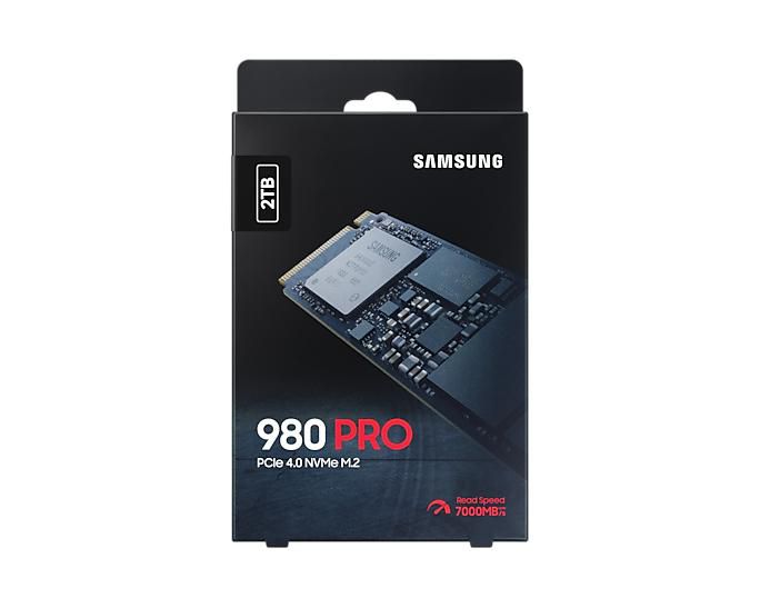 Samsung 980 PRO SSD 2TB M.2 NVMe PCIe Gen 4.0 x4 V-NAND 3-bit MLC