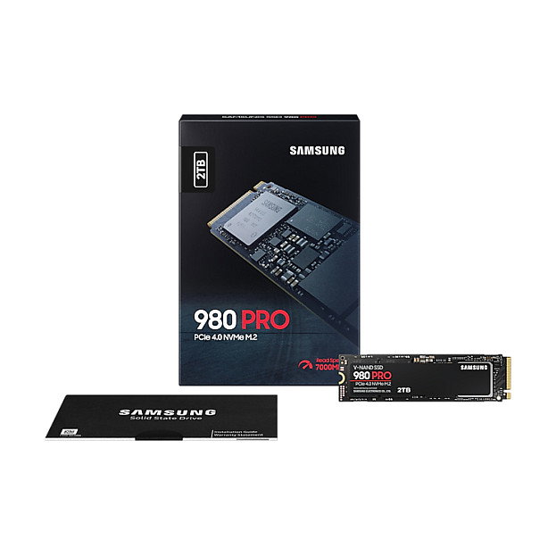 Samsung SSD 980 PRO 2TB M.2 NVMe PCIe 4.0 x4, MZ-V8P2T0BW, 7000 MB/s Lectura