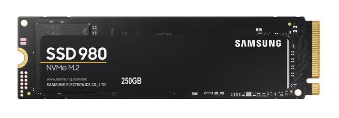 Samsung Disco SSD 980 250GB M.2 NVMe PCIe 3.0 | Lectura 2.900MB/s | Escritura 1.300MB/s Samsung Disco SSD 980 250GB M.2 NVMe PCIe 3.0 | Lectura 2.900MB/s | Escritura 1.300MB/s