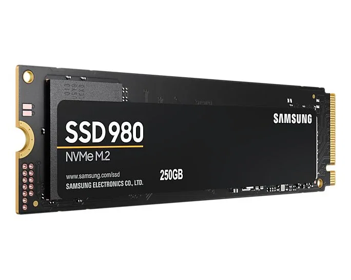 Samsung SSD 980 250GB M.2 NVMe PCI Express 3.0 (PCIe 3.0 x4) - Lectura hasta 3500 MB/s, Escritura hasta 3000 MB/s, V-NAND, Factor de Forma 2280, Sin DRAM, HMB, Control Térmico
