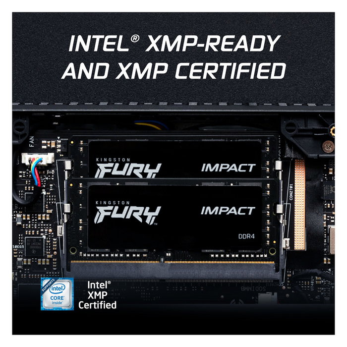 Memoria ram kingston 8gb 3200mhz ddr4 cl20 sodimm fury impact