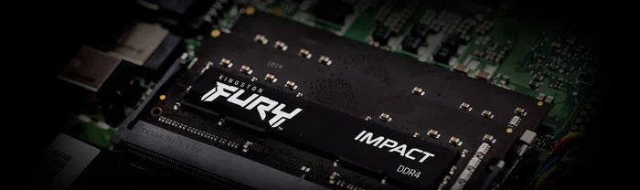 Kingston FURY Impact 8GB DDR4 3200MHz CL20 SODIMM (Módulo para Portátil) - Compatible con Intel XMP y AMD Ryzen, Negro
