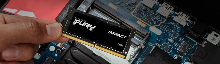 Kingston FURY Impact 8GB DDR4 3200MHz CL20 SODIMM (Módulo para Portátil) - Compatible con Intel XMP y AMD Ryzen, Negro