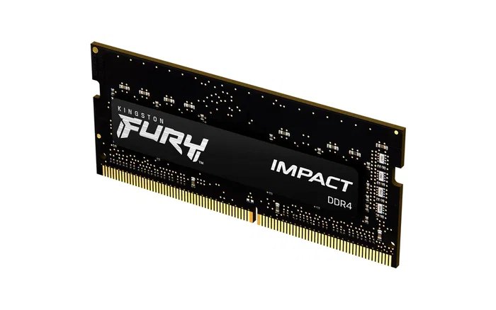 Kingston FURY Impact 8GB DDR4 3200MHz CL20 SODIMM (Módulo para Portátil) - Compatible con Intel XMP y AMD Ryzen, Negro