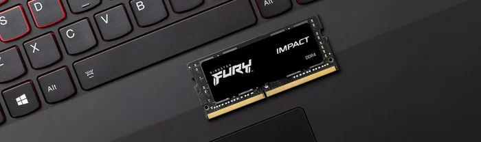 Kingston FURY Impact 8GB DDR4 3200MHz CL20 SODIMM (Módulo para Portátil) - Compatible con Intel XMP y AMD Ryzen, Negro