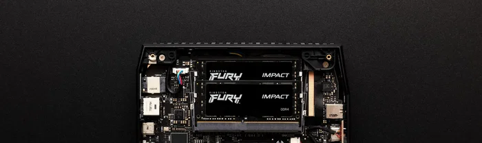 Kingston FURY Impact 8GB DDR4 3200MHz CL20 SODIMM (Módulo para Portátil) - Compatible con Intel XMP y AMD Ryzen, Negro