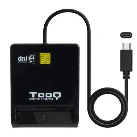TooQ Lector DNI TQR-211B USB Tipo-C Negro