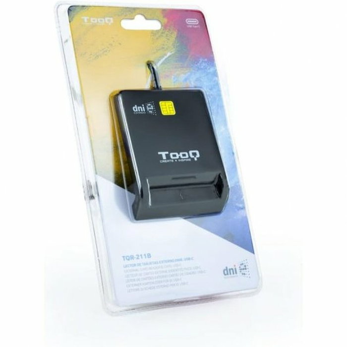 Tooq TQR-211B Lector de Tarjetas Inteligentes DNIe SIM USB-C, Negro Tooq TQR-211B Lector de Tarjetas Inteligentes DNIe SIM USB-C, Negro