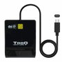 Tooq TQR-211B Lector de Tarjetas Inteligentes DNIe SIM USB-C, Negro