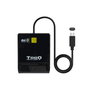 Tooq TQR-211B Lector de Tarjetas Inteligentes DNIe SIM USB-C, Negro
