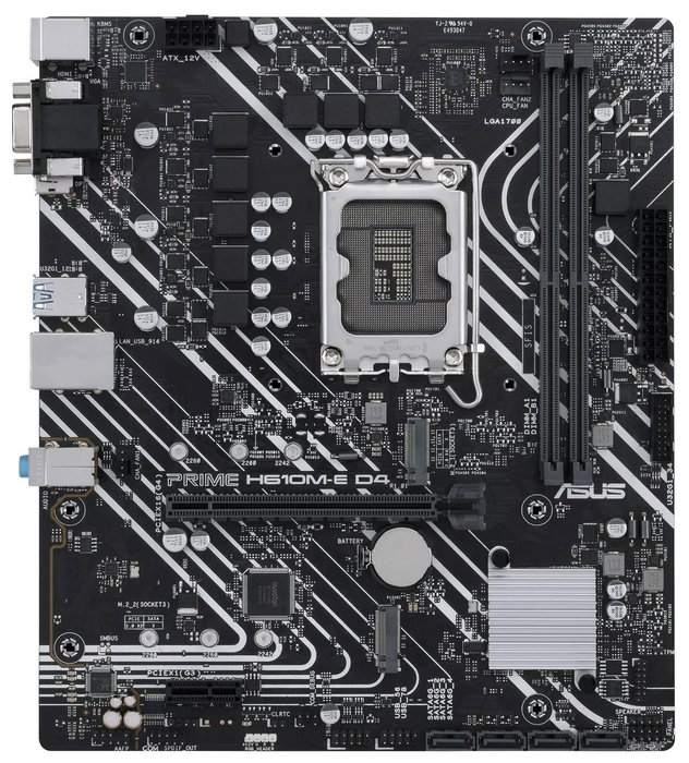Asus Prime H610M-E D4-CSM DDR4 Micro ATX LGA 1700 Asus Prime H610M-E D4-CSM DDR4 Micro ATX LGA 1700