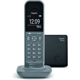 Gigaset CL390 Teléfono Inalámbrico Gris, Pantalla de Alto Contraste 5,1 cm, Agenda 150 Contactos, ECO DECT, Hasta 4 Auriculares, Bloqueo Llamadas, Manos Libres