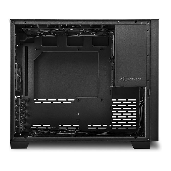 Sharkoon MS-Y1000 Torre Gaming ATX mATX ITX con Panel Lateral de Cristal Templado Negro - Caja PC