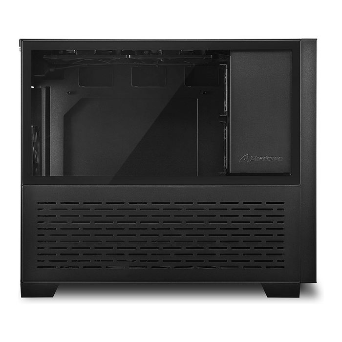 Sharkoon MS-Y1000 Torre Gaming ATX mATX ITX con Panel Lateral de Cristal Templado Negro - Caja PC