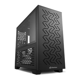 Sharkoon MS-Z1000 Caja de PC Torre ATX/ITX con Panel Lateral de Vidrio Templado Negro