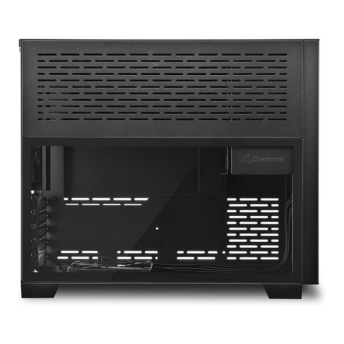 Sharkoon MS-Z1000 Caja de PC Torre ATX/ITX con Panel Lateral de Vidrio Templado Negro