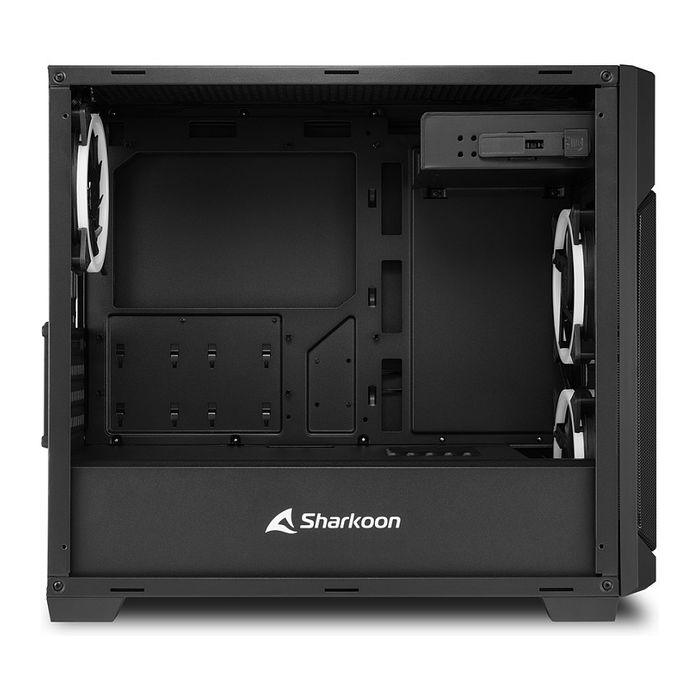 Sharkoon V1000 RGB Black, Micro Torre, PC Gaming, Negro