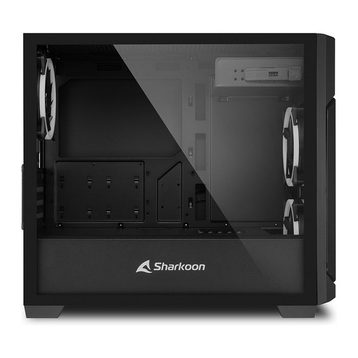 Sharkoon V1000 RGB Black, Micro Torre, PC Gaming, Negro