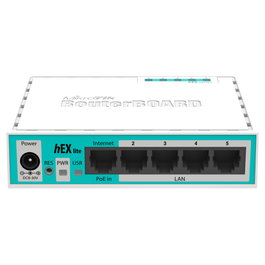 MikroTik hEX lite RB750R2 Blanco