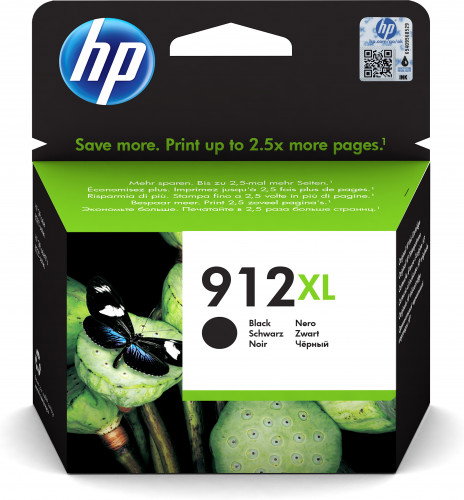 HP Cartucho de Tinta 912XL Negro Alta Capacidad