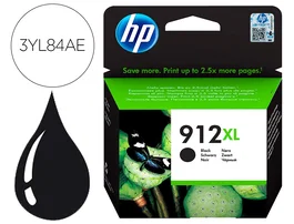 HP Cartucho de Tinta 912XL Negro Alta Capacidad
