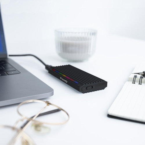 Tooq Shinobi Caja Externa para SSD M.2 NVMe/NGFF USB-C Negro Tooq Shinobi Caja Externa para SSD M.2 NVMe/NGFF USB-C Negro
