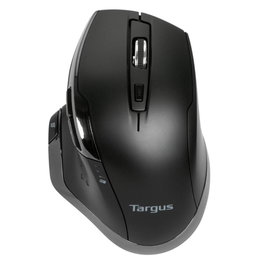 Targus AMW584GL Ratón Inalámbrico Ergonómico BlueTrace para Diestros, 1600 DPI, 7 Botones, Batería AA