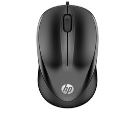 HP Ratón con Cable 1000 para Ordenador, Diseño Ergonómico y Precisión Optimizada para el Control