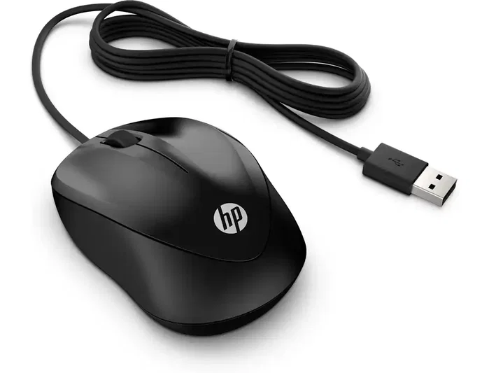 HP Ratón con cable 1000 Negro