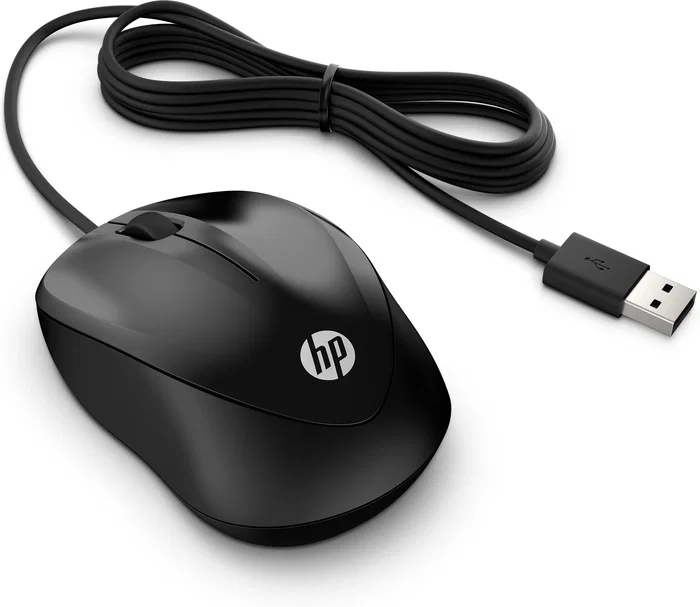 HP Ratón con cable 1000 Negro