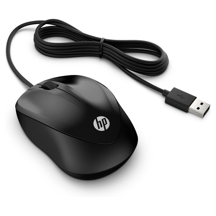 HP Ratón con cable 1000 Negro