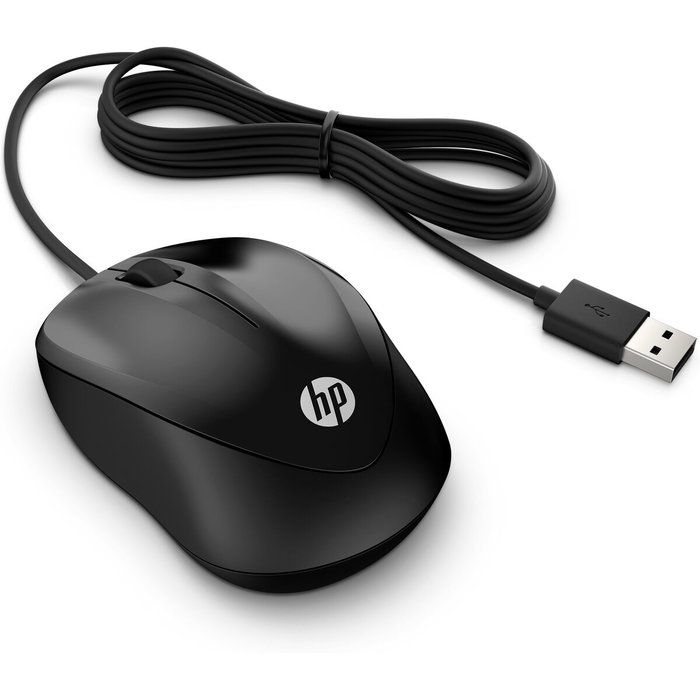HP Ratón con cable 1000 Negro