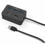 Nox Lite Reader One Hub USB 3.0 y Lector de Tarjetas Negro
