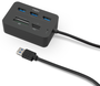 Nox Lite Reader One Hub USB 3.0 y Lector de Tarjetas Negro