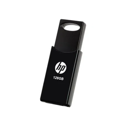 PNY v212w - Pendrive USB 128 GB, USB 2.0, Tipo A, Velocidad Lectura 14 MB/s, Negro, Tapa Deslizante, Modelo HPFD212B-128