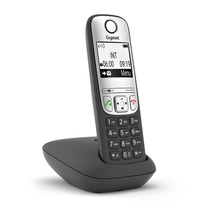 Gigaset A690 Teléfono Inalámbrico DECT Negro, Plata