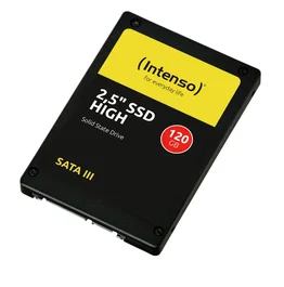 Intenso Disco SSD interno de 120 GB, 2.5", SATA III, Velocidad de lectura 520 MB/s, Velocidad de escritura 480 MB/s, para PC