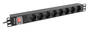 Lanberg PDU-08F-0200-BK Regleta Rack 1U 16A 8x Schuko Negro