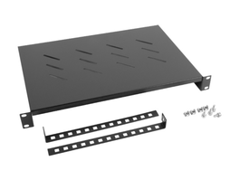 LANBERG AK-1004-B Cajón Metálico para Rack, Negro, 25 kg, 48,3 cm (19")