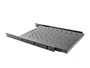 Lanberg AK-1011-B Estantería Ajustable Deslizante para Bastidor 19", 1U, 465x750 mm, Capacidad de Carga Hasta 60 kg, Negro