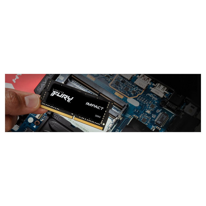 Kingston FURY Impact 16GB (2x8GB) Kit de 2 módulos DDR4 SODIMM 3200MHz CL20 para Portátil con disipador