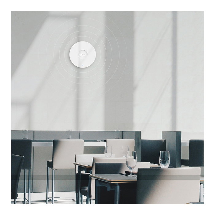 TP-Link Omada EAP650 AX3000 WiFi 6 Acces Point PoE, Techo/Pared, 2976 Mbps, MU-MIMO, OFDMA, QoS, Beamforming, Blanco