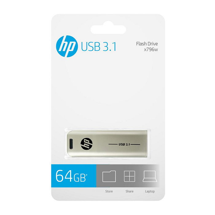 HP x796w Unidad Flash USB 64 GB Plata