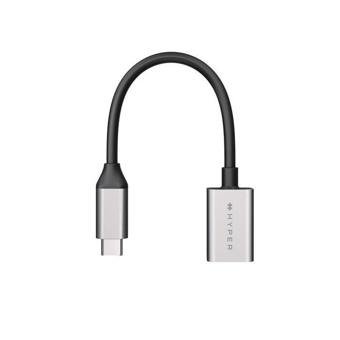 Hyper Adaptador USB-C a USB-A 10Gbps, USB-A 3.1 Gen 2, Certificado Works With Chromebook, 27x17.6x10.2mm