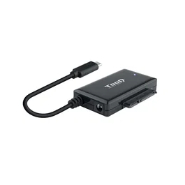 Tooq TQHDA-02C Adaptador USB-C a SATA para Discos Duros 2.5/3.5 con Alimentador Negro