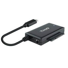 Tooq TQHDA-02C Adaptador USB-C a SATA para Discos Duros 2.5 y 3.5 con Alimentador - Negro